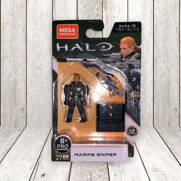 Mega Construx Other - MEGA Halo Infinite Heroes Series 12 Marine Sniper Female Mini Figure